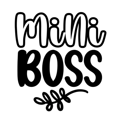 Mini Boss Baby T-Shirt Design Template