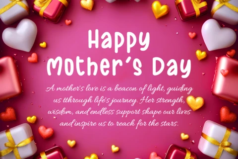 Happy Mother's Day Editable Template - Colorful and Heartfelt Design With Poem