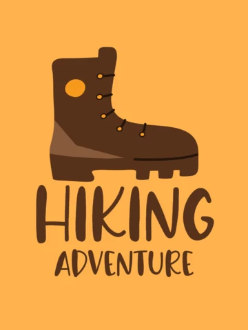 Hiking Adventure T-shirt Template Design