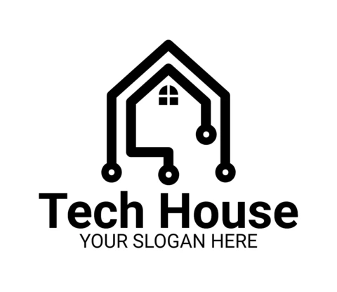 Tech House Logo Design Template