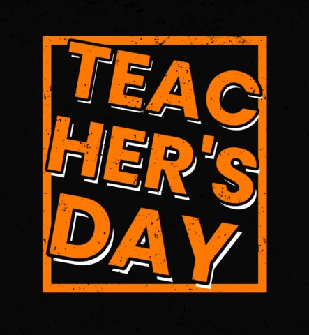 Teachers Day 3D T-Shirt Design Template