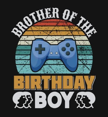 La famille de l'enfant qui fête son anniversaire est un modèle de t-shirt avec des citations sur les jeux vidéo