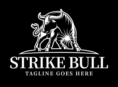 Szablon projektu logo Strike Bull