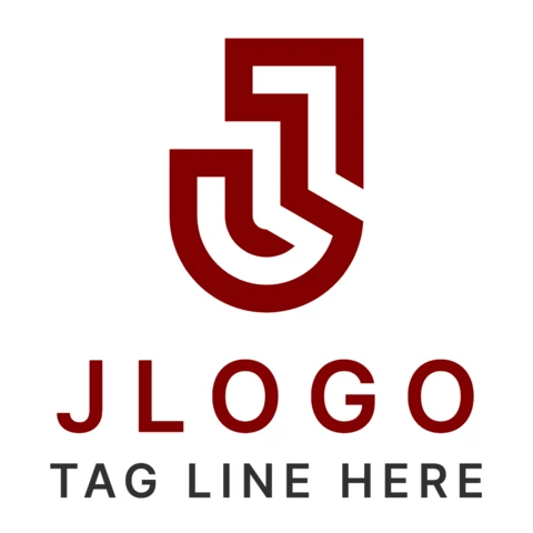 J Letter Minimalist Company Logo Design Template