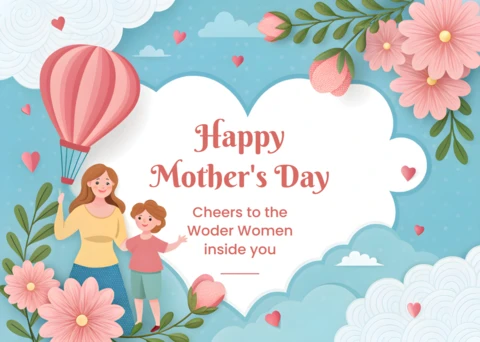 Happy Mother's Day Floral Design Template for Heartwarming Celebrations