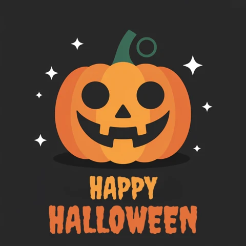 ハロウィンのパンプキンデザインテンプレート、フェスティブ商品用