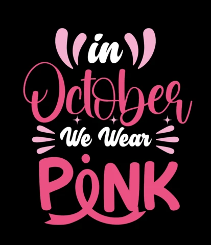 Modèle de t-shirt sur le cancer du sein en octobre rose