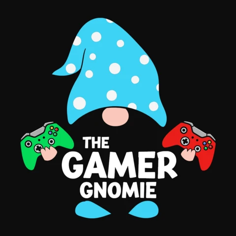 The Gamer Gnomie T-Shirt Design Template