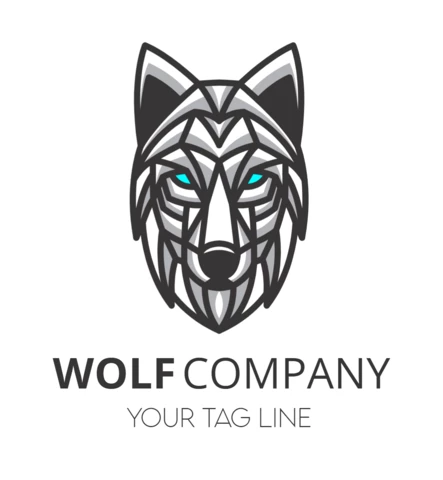 Logotipo de lobo plantilla de diseño empresarial