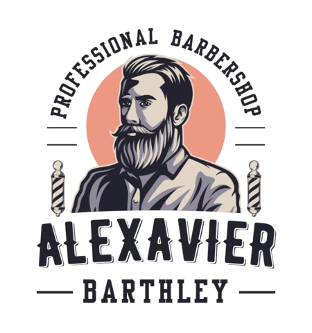 Vintage Professional Barbershop Logo Design Template