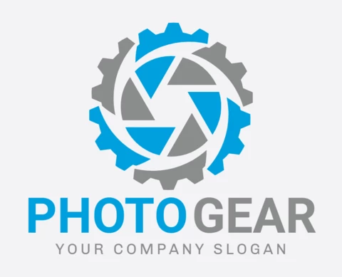 Photo Gear Logo Design Template