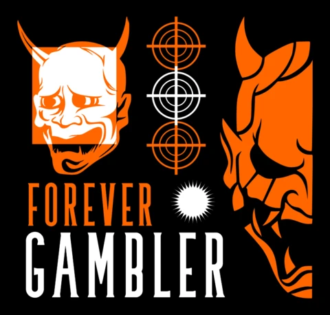 Devil Face Graphic Design Template for Apparel