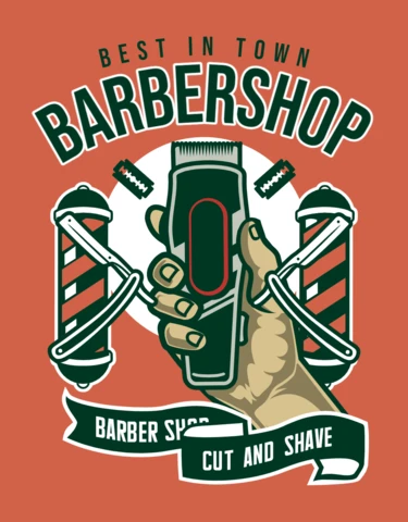O melhor modelo de design de camiseta para barbearia da cidade