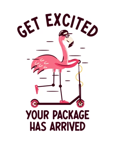 Modèle de badge flamant rose pour petite entreprise