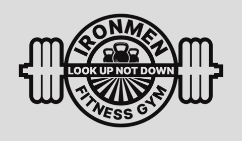 Plantilla de diseño de logotipo de gimnasio negro