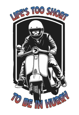 Life's Too Short Ride Slow & Enjoy The Journey Merchandising Design Template
