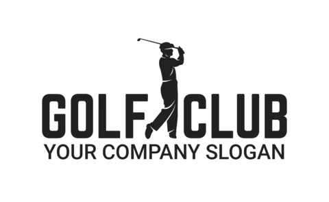 Golf Club Tournament Sports Logo Design Template