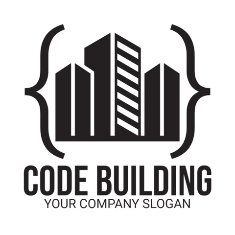 Modèle de logo pour la construction de bâtiments écologiques