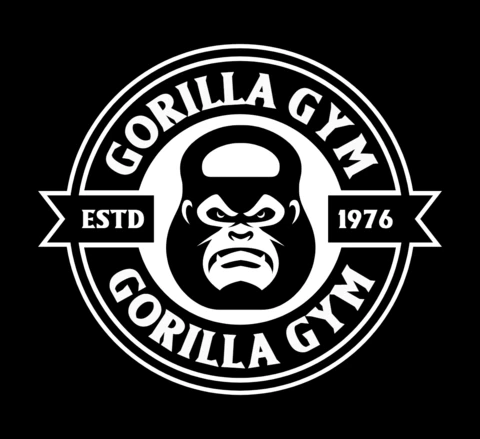 Modelo de design de logotipo de academia de ginástica Gorilla