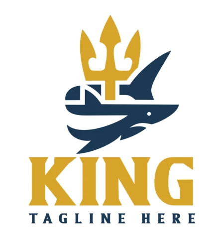 King Shark Logo Design Template