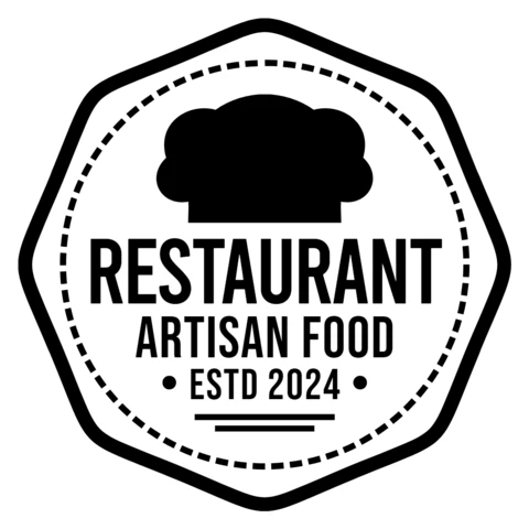 Modelo de design de logotipo de restaurante de comida artesanal