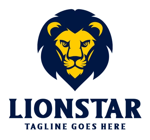 Lion Star Logo Design Template
