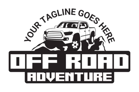 Off Road Car Adventure Logo Design Template
