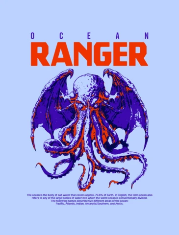 Template de design graphique Ranger de l'océan pour impression sur t-shirt