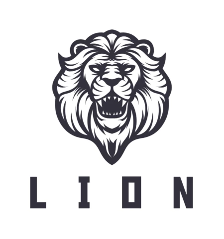Szablon projektu logo lwa