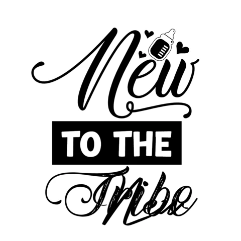 New To The Tribe Baby T-Shirt Design Template