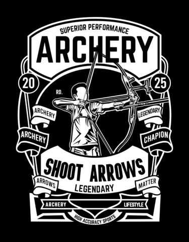 Archery T-shirt Design Template