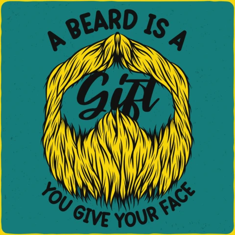 A Beard Is A Gift To Your Face Barber T-Shirt Design