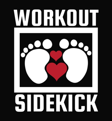 Plantilla de diseño de camiseta de embarazo Workout sidekick