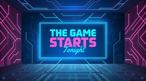Neon Game Night Design Template for Exciting Events