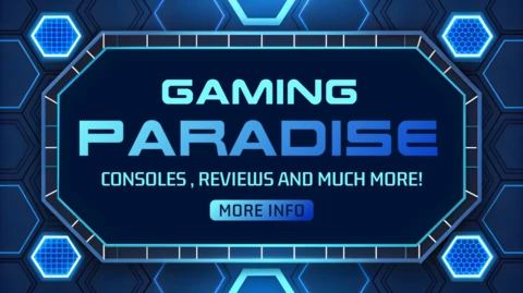 Futuristic Gaming Paradise Template for Console Reviews