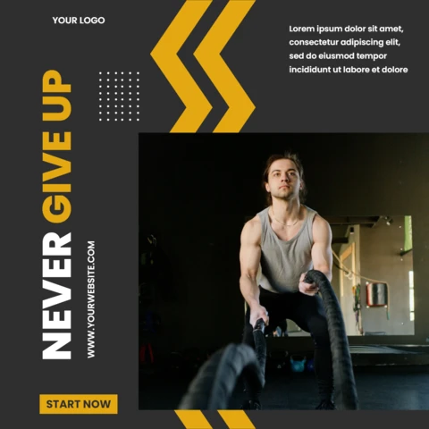 Yellow Chevrons Commercial Instagram Story Design Template