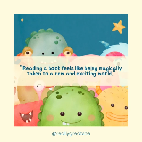 Children's Literacy Book Monsters In My Dream Sale Instagram Post Design Template