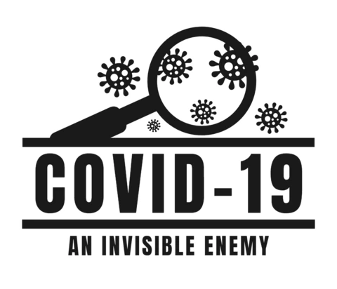 Szablon projektu logo Covid-19