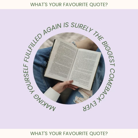 Fulfillment Quote Instagram Post Design Template