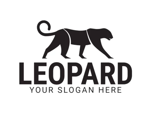 Leopard Colorful Logo Design Template