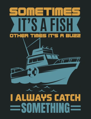 ある時は魚、またある時は話題のフィッシングTシャツデザインテンプレート