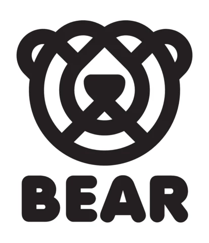Bear Logo Design Template Black