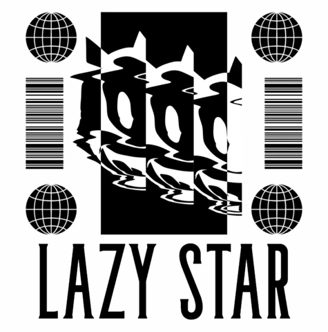 Lazy Star Graphic Design Template for Apparel and Merchandise