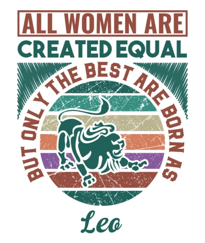 Editable Retro Typography Design Template: Celebrating Women and Leo Zodiac