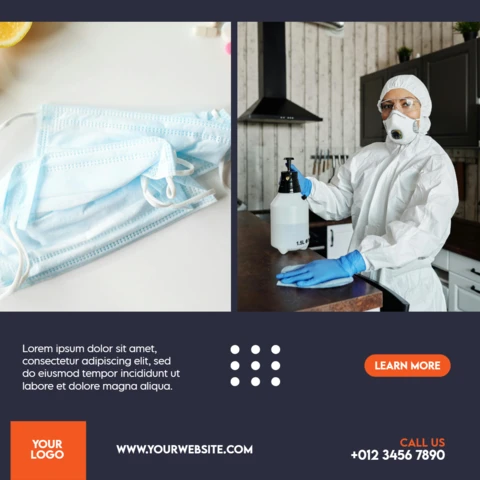 Hospital and Healthcare Advertising Social Media Post Design Template