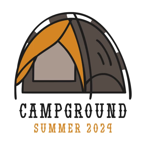 Conception d'un modèle de logo pour les tentes de camping