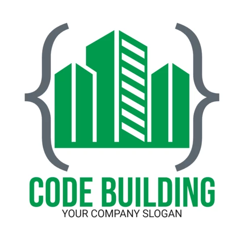 Eco Building Real Estate Construction Logo Design Template