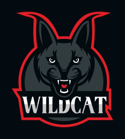 Wild Cat Mascot Logo Design Template
