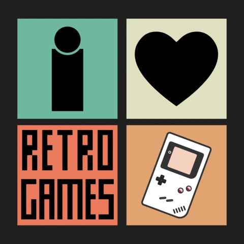 Retro Games T-Shirt Design Template
