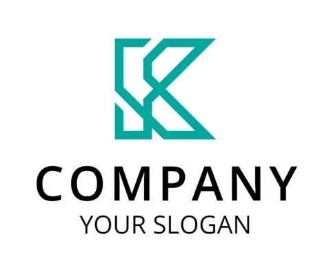 Lettera k modello di logo aziendale